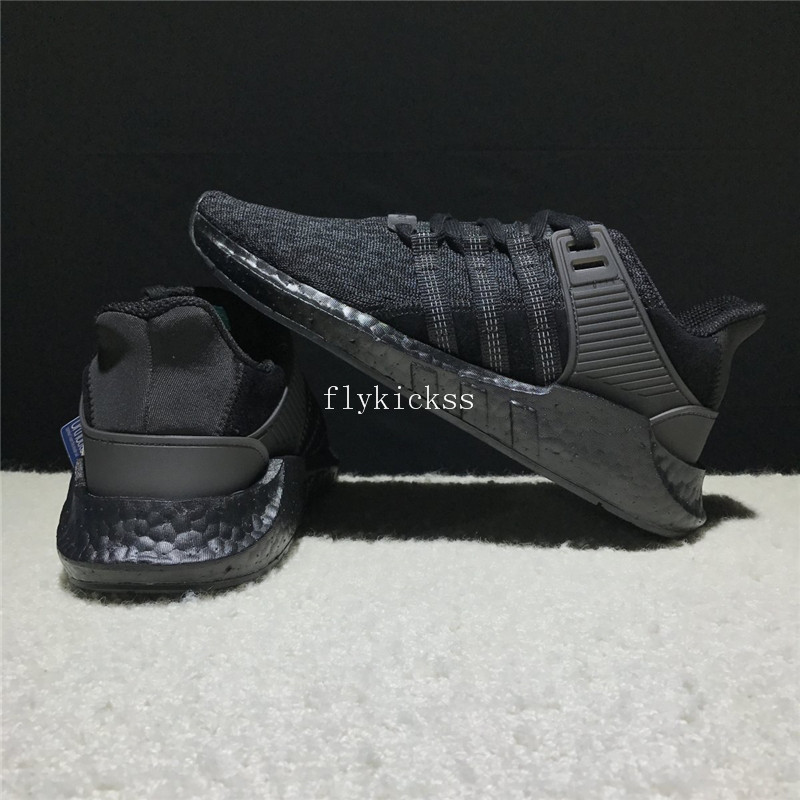 Real Boost Adidas EQT Support Pure Black